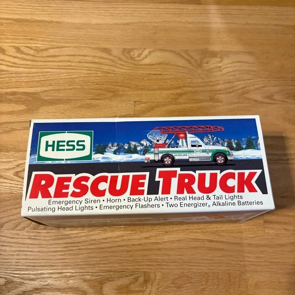 Hess 1994 Rescue Truck Toy Fire Truck with Ladder New Toy Collectible